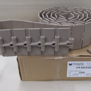 Łańcuch płytkowy z tworzywa - do pracy na wprost 